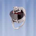 Silberring mit Granat