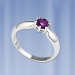 Goldring mit Amethyst 