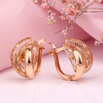 Купить золотые серьги без камней 585
