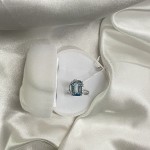 Silberring "Hauch". Blauquarz & Zirkonia