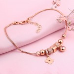 Rotgoldarmband mit Zirkonia