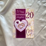 Поздравительная открытка "В день фарфоровой свадьбы!" 20 лет