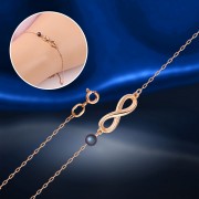 Goldarmband "Unendlichkeit". Perle