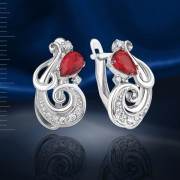 Silberohrringe "Azhur"