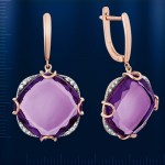 Russisches Goldschmuck Amethyst