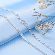 Silberkette "Doppelraute"