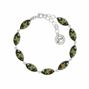 Silberarmband 925 mit Bernstein