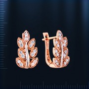  Russische Ohrringe Rotgold