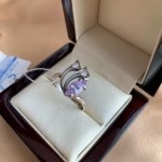 Silberring mit Amethyst & Zirkonia