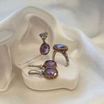 Silberset mit Amethyst