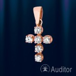 Kreuz fuer Kette mit Brillanten