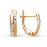 Ohrringe Rotgold 585 Zirkonia