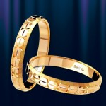 Золотое обручальное кольцо. Русское золото.