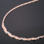 Collier russisches Gold. Bicolor