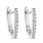 Золотые серьги с бриллиантами