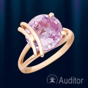  Goldring mit Amethyst