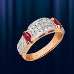 Ring aus Rotgold 585 mit Rubin