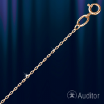 Цепочка серебряная Якорная позолоченная