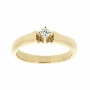 Goldring mit Diamant