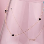 Колье Русское золото 585 в Германии Чёрный агат