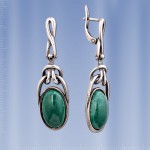 Ohrringer mit Malaxit Bijouterie 