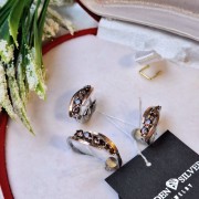 Silberset mit Gold Zirkonia