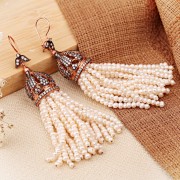 Perlenohrringe Vergoldetes Silber