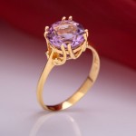  Russisches Goldschmuck Amethyst 