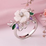 Кольцо серебро 925 Перламутр