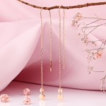 Золотые серьги продевки 585