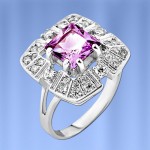 Silberring mit Amethyst 