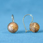 Серьги красное золото 585