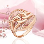 Кольцо из красного золота 585