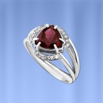  Ring aus Silber 925 mit Granat