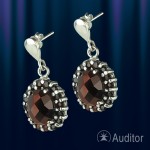 Silberohrstecker mit Granat