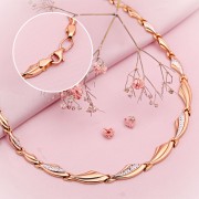 Goldcollier aus Rotgold Weissgold 585°