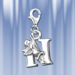 Anhaenger Buchstabe "N". Silber