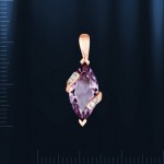 Anhaenger mit Amethyst. Bicolor