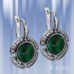 Ohrringe mit Malachit