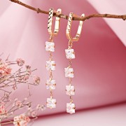 Goldohrringe 585 mit Zirkonia