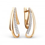 Ohrringe Rotgold 585 Zirkonia