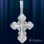 Cross pendant russian sterling silver