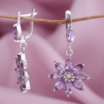 Ohrhaender mit Amethyst Silber 925°