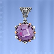 Anhaenger. Fianit & Silber