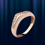 Goldring mit Brillanten