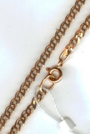 Russian red gold Chain Rombo 45