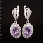 Ohrhaenger mit Amethyst Silber 925°
