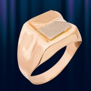 Золотой перстень печатка 