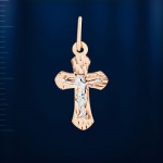 Нательный крестик золотой