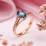 SOKOLOV Золотое кольцо с топазом и бриллиантами